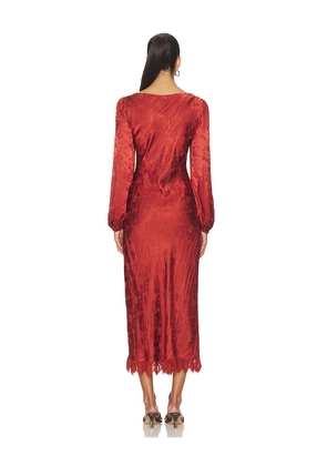 ASTR the Label Ilaria Dress in Rust. Size L. Also in S.