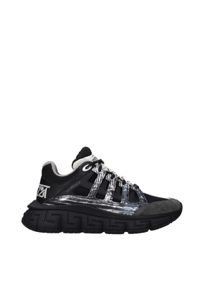 Versace Black Fabric Athletic Sneakers - EU37/US7