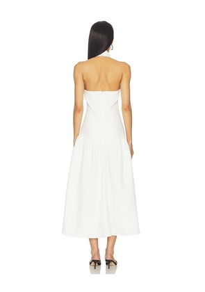 ELLIATT Nolana Midi Dress in White. Size M. Also in S, XS, L, XL.