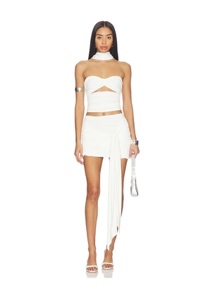 AWAVE Studio The Gia Dual Suit in White. Size 34/2. Also in 42/10.