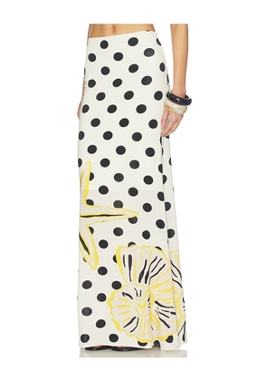 Cala de la Cruz Halia Skirt in Cream. Size XS. Also in S, M, L, XL.
