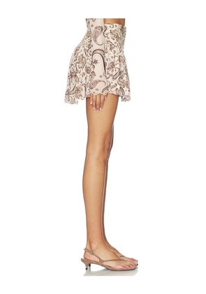 Agua Bendita x REVOLVE Tany Mini Skirt in Cream. Size S. Also in XS, M, L, XL.