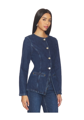 ALIGNE Daphne Denim Blazer in Blue. Size 0. Also in 4, 2, 6.