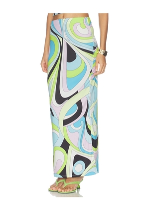 Cin Cin City Maxi Skirt in Baby Blue, Green. Size L. Also in S, M, XL.