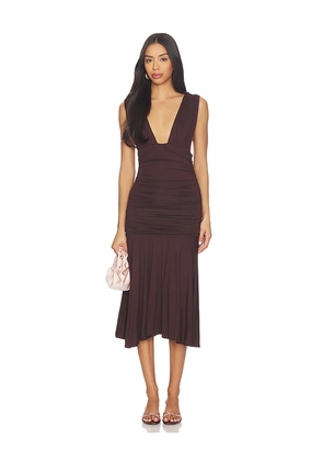 Amelie Teje Lina Midi in Chocolate. Size S. Also in M.