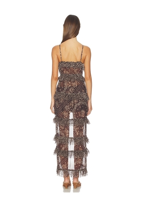Agua Bendita x REVOLVE Saphiro Blouse in Brown. Size M. Also in L.