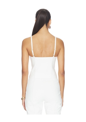 Alice + Olivia Esma Cropped Top in White. Size 2. Also in 10, 12.