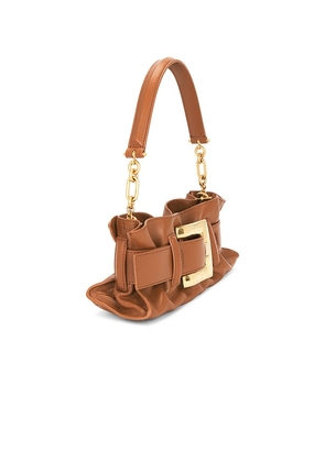 BALMAIN Mini Anthem Bag in Burnt Orange.