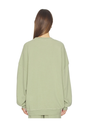 American Vintage Crewneck Sweater in Sage. Size M. Also in L, S.