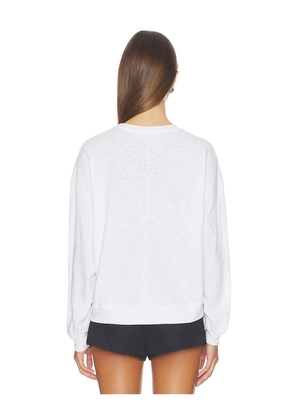American Vintage Cropped Sweater in White. Size S. Also in M, L.