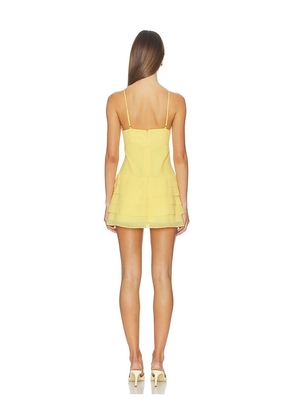 Amanda Uprichard Mirabelle Romper in Yellow. Size XS. Also in L, M, S, XL.