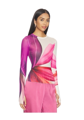 AFRM Kaylee Top in Pink,White. Size XXS. Also in XS, S, M, L, XL.