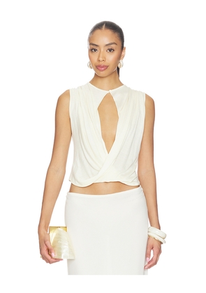 Aya Muse Esme Top in Cream. Size XS. Also in S, M, L.