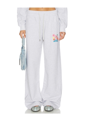 Casablanca Embroidered Pant in Grey. Size XS. Also in S, M, L.