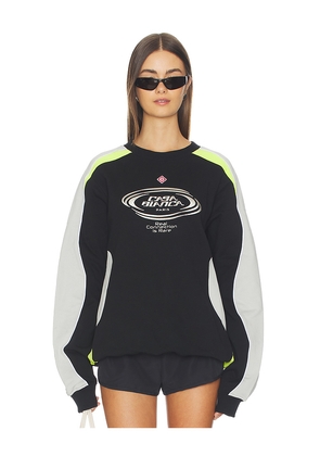 Casablanca Colorblock Sweatshirt in Black. Size XS. Also in S, L.