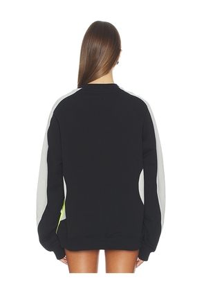 Casablanca Colorblock Sweatshirt in Black. Size XS. Also in S.