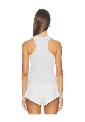 Casablanca Ribbed Tank Top in Grey. Size XS. Also in S, M, L.