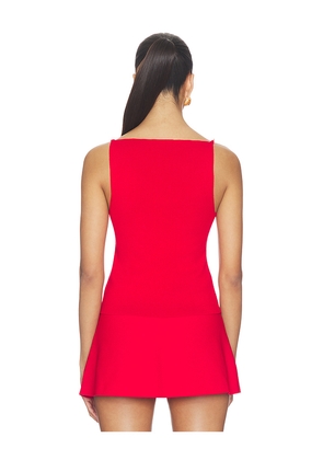 Cult Gaia Georgette Top in Red. Size XS. Also in S, M, XL.