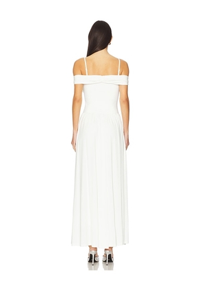SIMKHAI Amarantha Off The Shoulder Dress in Ivory. Size M. Also in S.