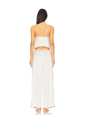 Free People x Intimately Fp Anywhere With You Lounge Set In Jett Stream in Ivory. Size XL. Also in L.