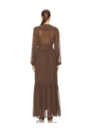 Isabel Marant Etoile Briane Dress in Brown. Size 38/6. Also in 34/2, 36/4.