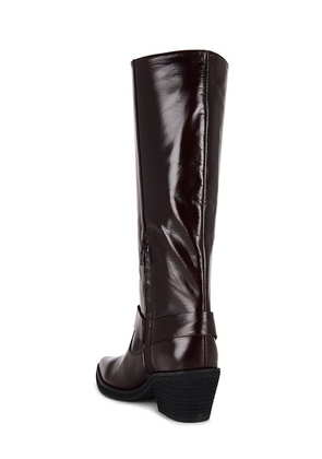 INTENTIONALLY BLANK Josephine Boot in Burgundy. Size 6. Also in 7, 8, 9.