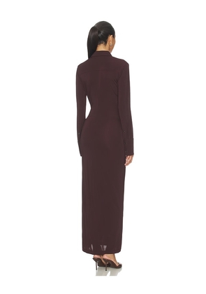 Helmut Lang Twisted Shirt Dress in Brown. Size S. Also in L.