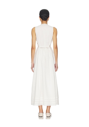 FAITHFULL Fiora Midi Dress in White. Size S. Also in XS, M, L, XL.