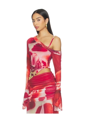 Feners Susurro Top in Red. Size S. Also in XS, M.