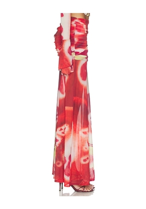 Feners Susurro Skirt in Red. Size S. Also in XS, M, L.