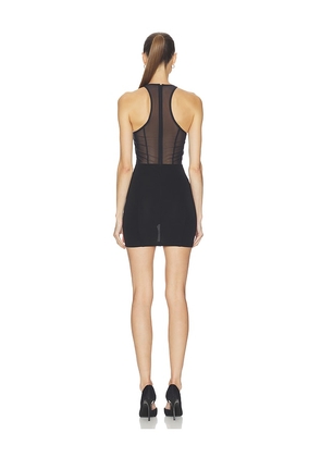 HAELO Wave Lace Mini Dress in Black. Size S. Also in XXS, XS, M, L, XL.