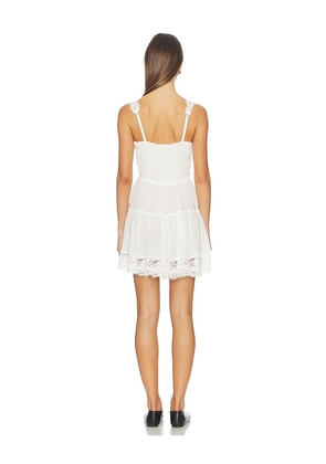 Free People So In Love Mini Slip in White. Size XS. Also in M, L, XL.