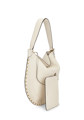 Isabel Marant Oskan Soft Hobo Bag in Cream.