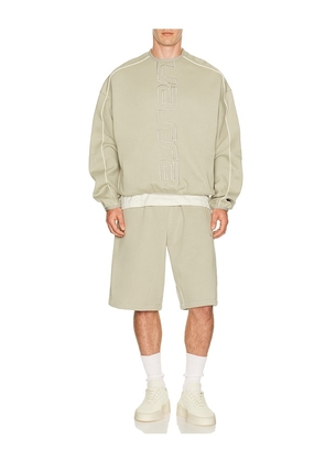 Fear of God ESSENTIALS Active Trace Modern Crewneck Sweatshirt in Grey. Size XS. Also in S, M, L, XL/1X, XXL/2X.