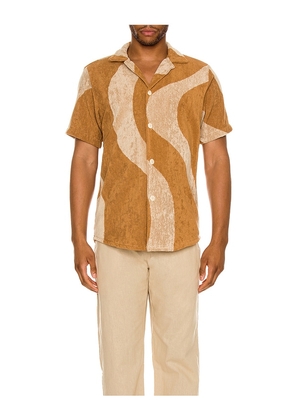 OAS Dessert Cuba Shirt in Tan. Size S. Also in L, M, XL/1X.