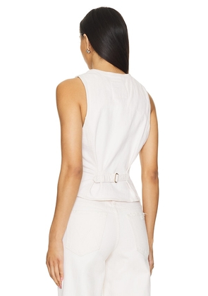 MOTHER The Masked Rider Vest in White. Size S. Also in M.