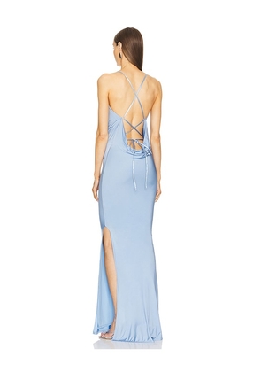 Michael Costello x REVOLVE Raquel Gown in Baby Blue. Size L. Also in S, M.