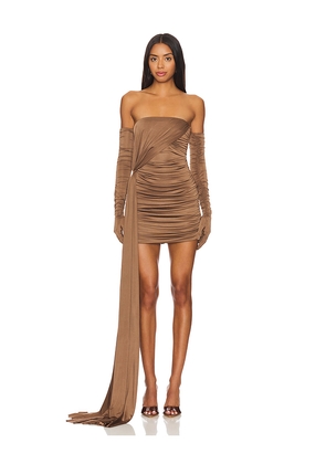 Mother of All Delores Mini Dress in Brown. Size S. Also in XL.