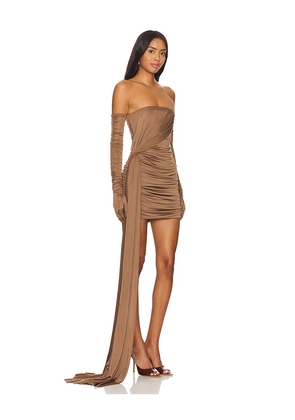 Mother of All Delores Mini Dress in Brown. Size S. Also in XL.