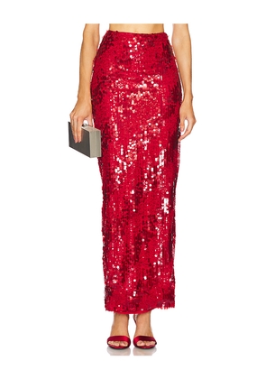 Michael Costello x REVOLVE Marlene Skirt in Red. Size XS. Also in XXS.