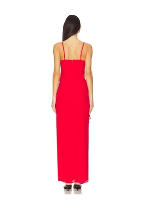 MORE TO COME Cierra Maxi Dress in Red. Size XS. Also in XXS.