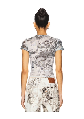 Miaou x REVOLVE Mini Tee in Grey. Size M. Also in XXS.