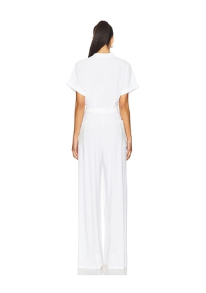 Norma Kamali Geralyn Jumpsuit in White. Size XL. Also in XS, S, M, L.