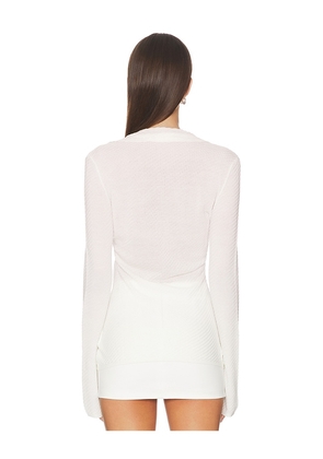 Lovers and Friends Ketra Polo Slim Cardigan in White. Size S. Also in L.