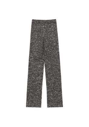 Valentino Garavani sequin elastic straight trousers - Black