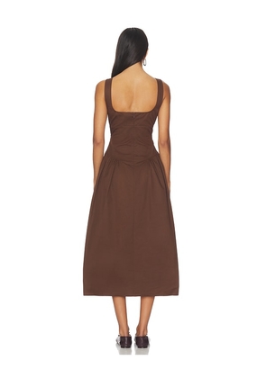LIONESS Luna Rosa Maxi Dress in Chocolate. Size S. Also in XS.