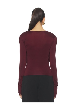 Lapointe Cowl Neck Bandeau Top in Red. Size S. Also in M.