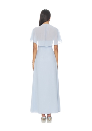 Line & Dot Amorette Cape Dress in Baby Blue. Size M. Also in S, L.