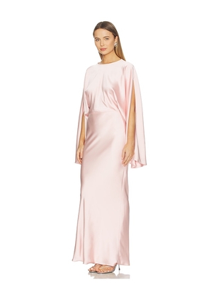 Norma Kamali Reverse Obie Gown With Long Sleeve in Pink. Size L. Also in XS, XXS, S, M, XL.