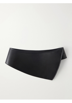 TOVE - Leather Belt - Black - One size